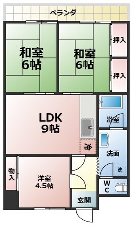 延命寺マンションの物件間取画像